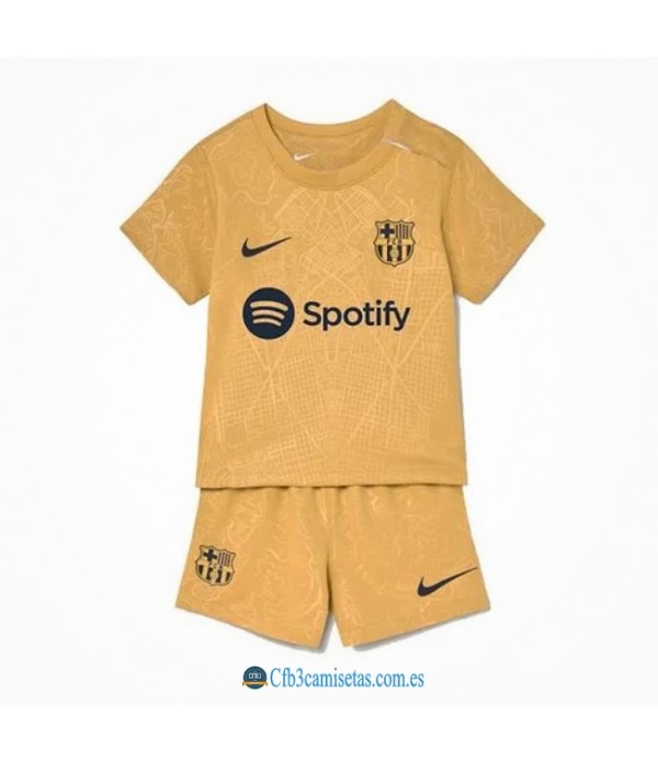 CFB3-Camisetas Fc barcelona 2a equipación 2022/23 - niÑos