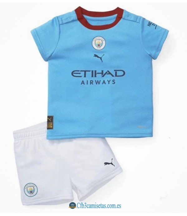 CFB3-Camisetas Manchester city 1a equipación 2022/23 - niÑos