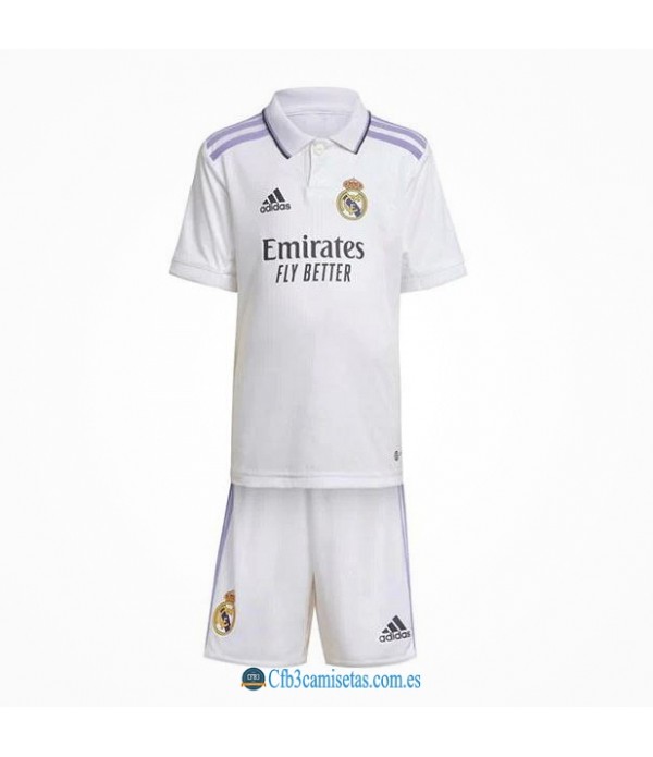 CFB3-Camisetas Real madrid 1a equipación 2022/23 - niÑos