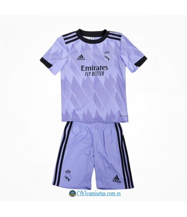 CFB3-Camisetas Real madrid 2a equipación 2022/23 - niÑos