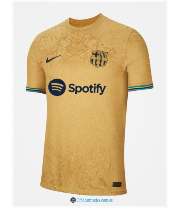 CFB3-Camisetas Fc barcelona 2a equipación 2022/23 - authentic