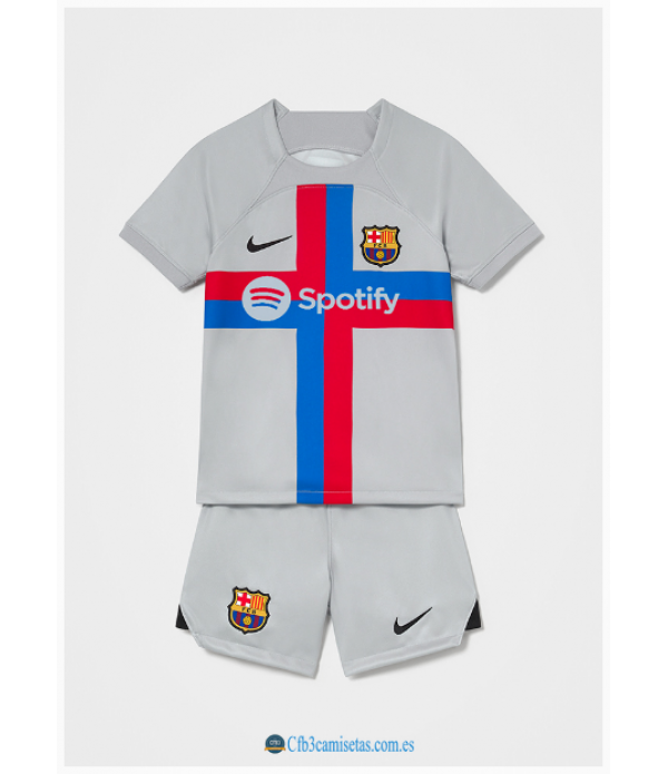 CFB3-Camisetas Fc barcelona 3a equipación 2022/23 - niÑos