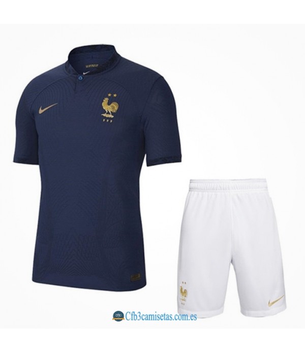 CFB3-Camisetas Francia 1a equipación 2022 - niÑos