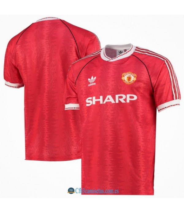 CFB3-Camisetas Manchester united 1a equipación 1990