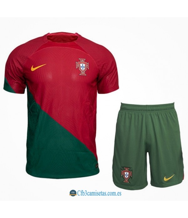 CFB3-Camisetas Portugal 1a equipación 2022 - niÑos