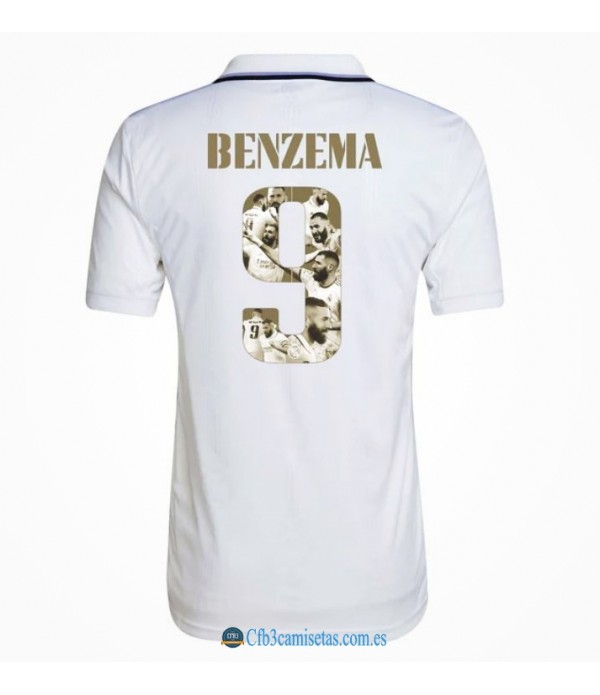 CFB3-Camisetas Real madrid 1a equipación 2022/23 - benzema balón de oro