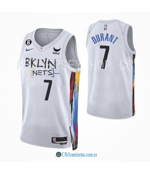 CFB3-Camisetas Kevin durant brooklyn nets 2022/23 - city