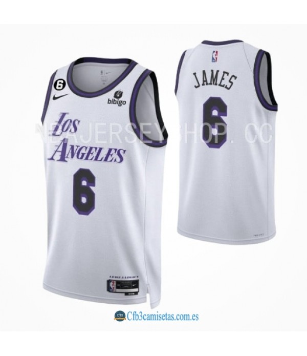 CFB3-Camisetas Lebron james los angeles lakers 2022/23 - city edition