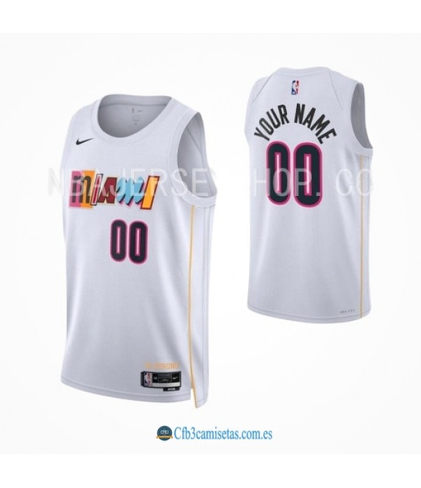 CFB3-Camisetas Custom miami heat 2022/23 - city