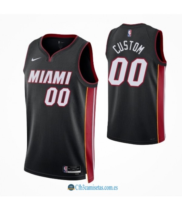 CFB3-Camisetas Custom miami heat 2022/23 - icon