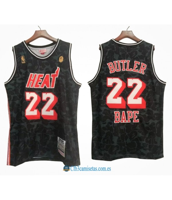 CFB3-Camisetas Jimmy butler miami heat x bape black - 2023