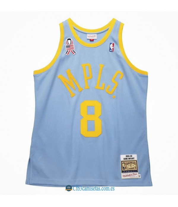 CFB3-Camisetas Kobe bryant minneapolis lakers 2001/02 - authentic