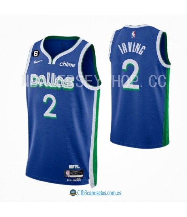 CFB3-Camisetas Kyrie irving dallas mavericks 2022/23 - city edition