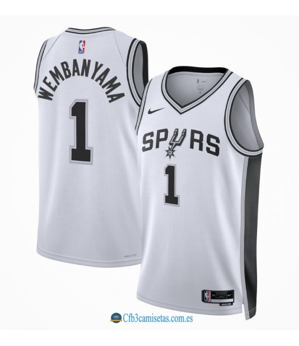 CFB3-Camisetas Victor wembanyama san antonio spurs 2023 - association