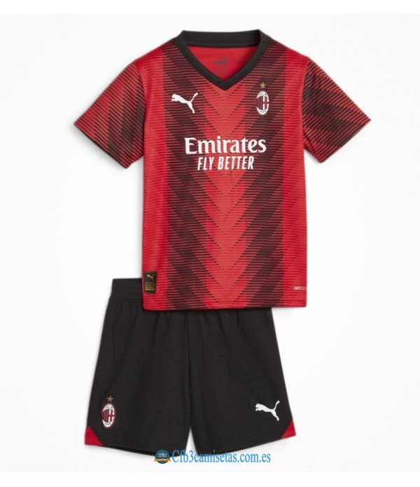 CFB3-Camisetas Ac milan 1a equipación 2023/24 - niÑos