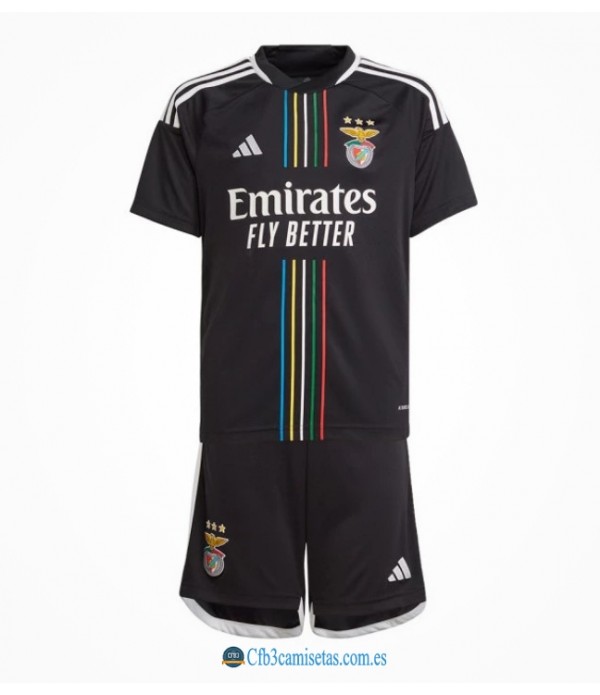 CFB3-Camisetas Benfica 2a equipación 2023/24 - niÑos