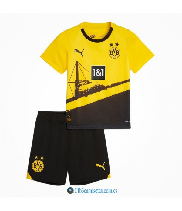 CFB3-Camisetas Borussia dortmund 1a equipación 2023/24 - niÑos