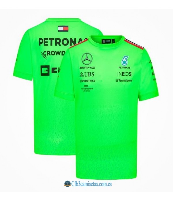 CFB3-Camisetas Camiseta mercedes amg petronas f1 2023 verde
