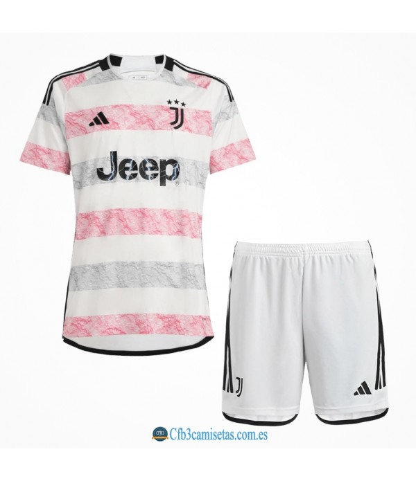 CFB3-Camisetas Juventus 2a equipación 2023/24 - niÑos