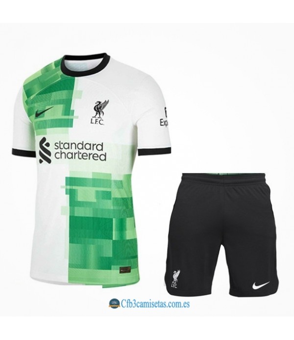 CFB3-Camisetas Liverpool 2a equipación 2023/24 - niÑos