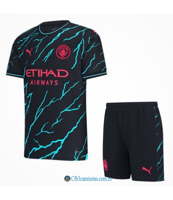 CFB3-Camisetas Manchester city 3a equipación 2023/24 - niÑos