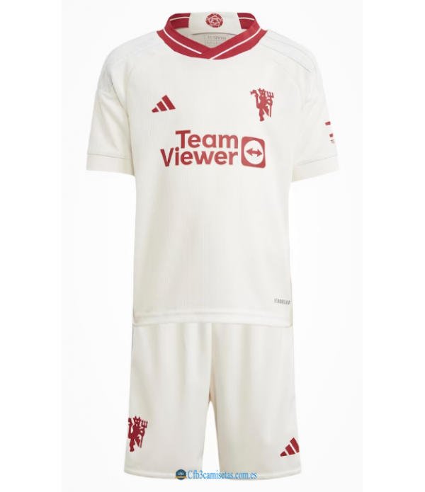 CFB3-Camisetas Manchester united 3a equipación 2023/24 - niÑos