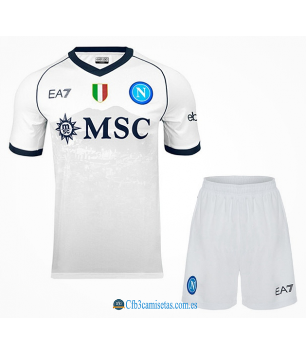 CFB3-Camisetas Napoli 2a equipación 2023/24 - niÑos