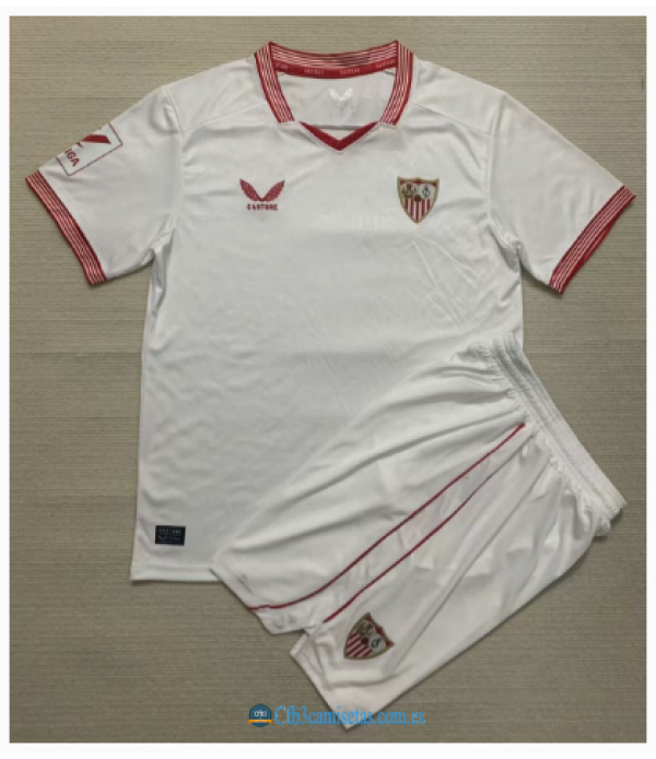 CFB3-Camisetas Sevilla 1a equipación 2023/24 - niÑos