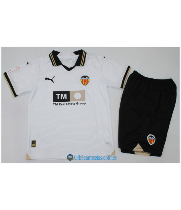 CFB3-Camisetas Valencia 1a equipación 2023/24 - niÑos