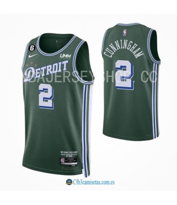 CFB3-Camisetas Cade cunningham detroit pistons 2022/23 - classic