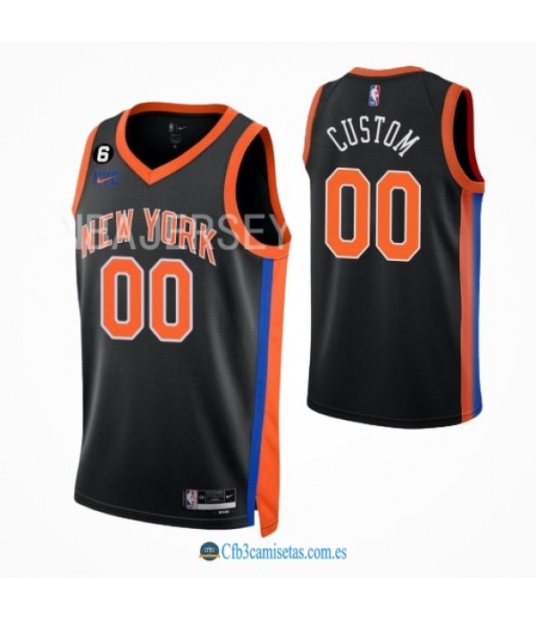 CFB3-Camisetas Custom new york knicks 2022/23 - city edition