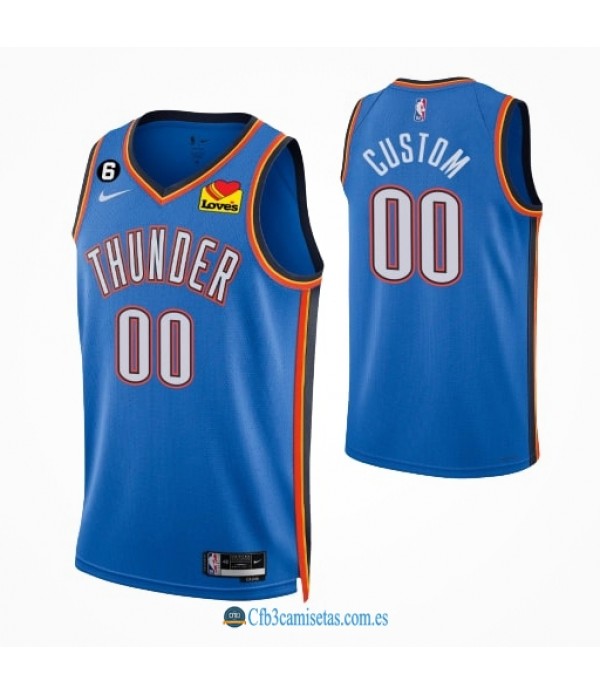 CFB3-Camisetas Custom oklahoma city thunder 2022/23 - icon