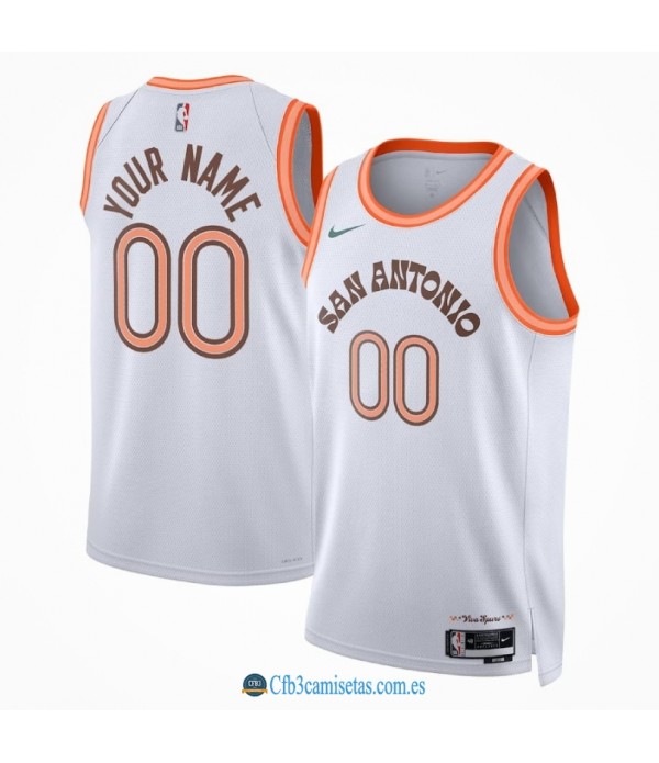 CFB3-Camisetas Custom san antonio spurs 2023/24 - city