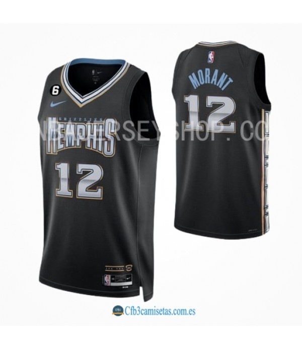 CFB3-Camisetas Ja morant memphis grizzlies 2022/23 - city