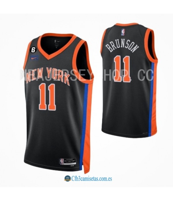 CFB3-Camisetas Jalen brunson new york knicks 2022/23 - city edition