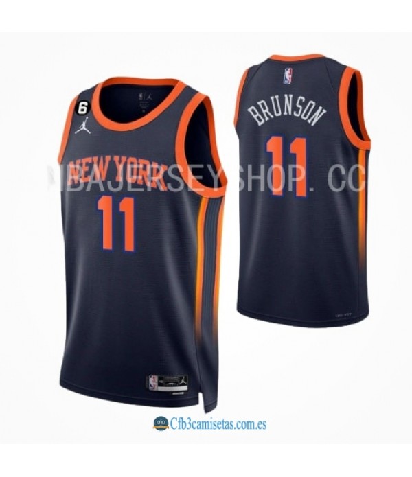 CFB3-Camisetas Jalen brunson new york knicks 2022/23 - statement