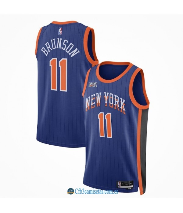 CFB3-Camisetas Jalen brunson new york knicks 2023/24 - city edition