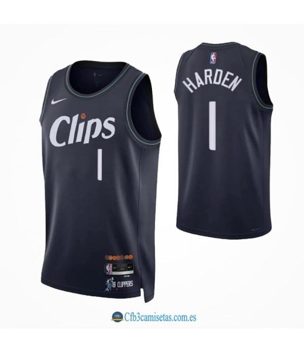 CFB3-Camisetas James harden los angeles clippers 2023/24 - city