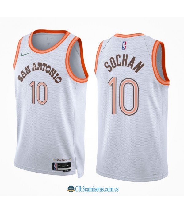 CFB3-Camisetas Jeremy sochan san antonio spurs 2023/24 - city