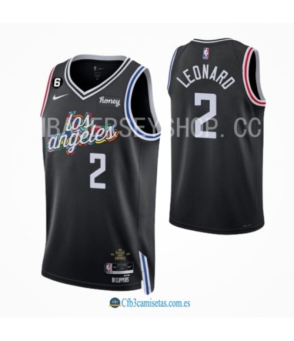 CFB3-Camisetas Kawhi leonard los angeles clippers 2022/23 - city