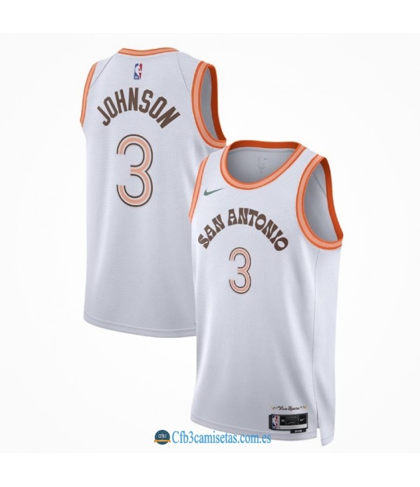 CFB3-Camisetas Keldon johnson san antonio spurs 2023/24 - city