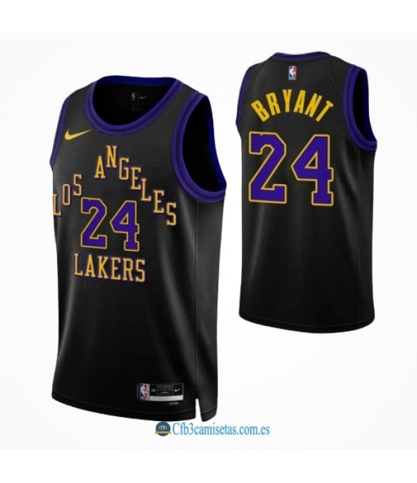 CFB3-Camisetas Kobe bryant los angeles lakers 2023/24 - city edition