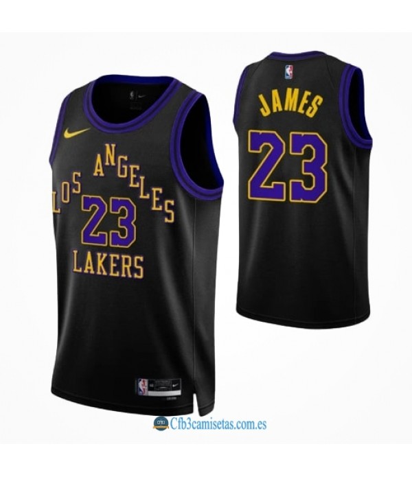 CFB3-Camisetas Lebron james los angeles lakers 2023/24 - city edition