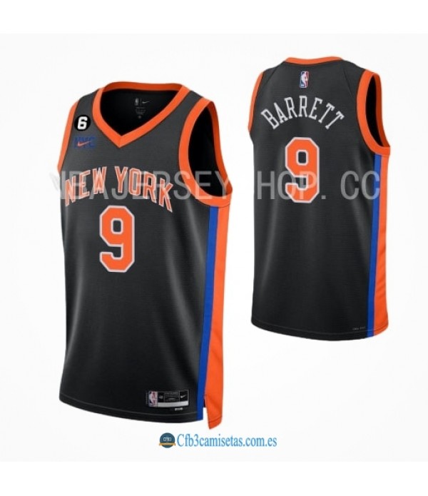 CFB3-Camisetas Rj barrett new york knicks 2022/23 - city edition