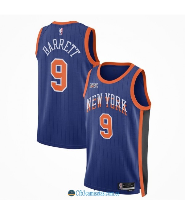 CFB3-Camisetas Rj barrett new york knicks 2023/24 - city edition