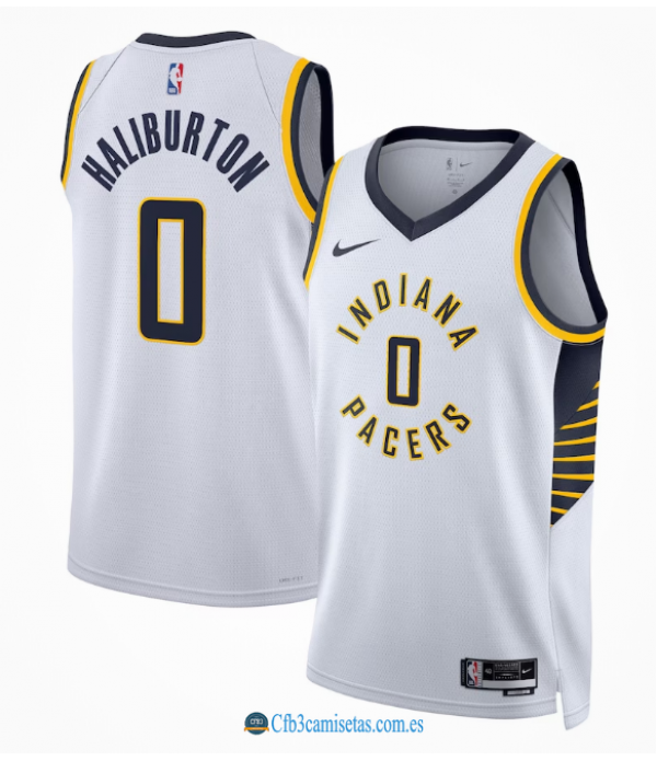 CFB3-Camisetas Tyrese haliburton indiana pacers 2012/23 - association