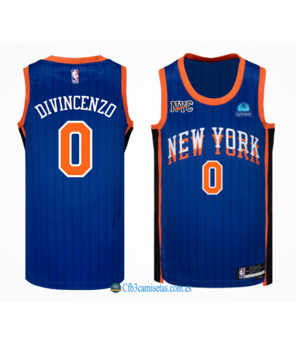 CFB3-Camisetas Donte divincenzo new york knicks 2023/24 - city edition