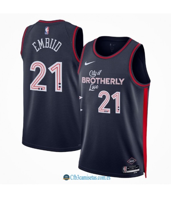 CFB3-Camisetas Joel embiid philadelphia 76ers 2023/24 - city