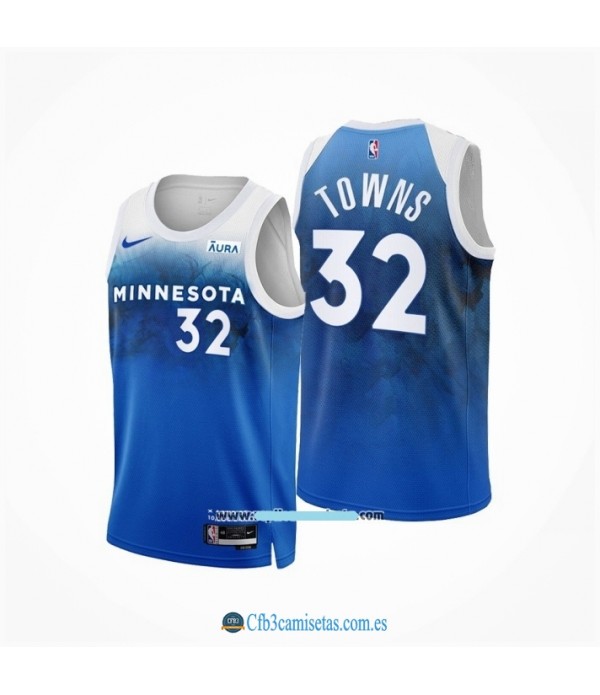 CFB3-Camisetas Karl-anthony towns minnesota timberwolves 2023/24 - city