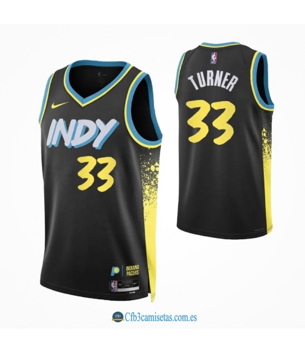 CFB3-Camisetas Myles turner indiana pacers 2023/24 - city